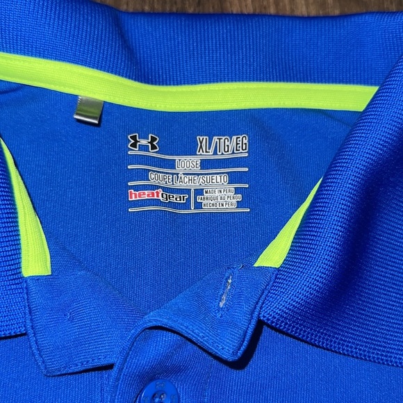 Under Armour Mens Polo Heatgear Loose Shirt Size XL - Picture 2 of 6